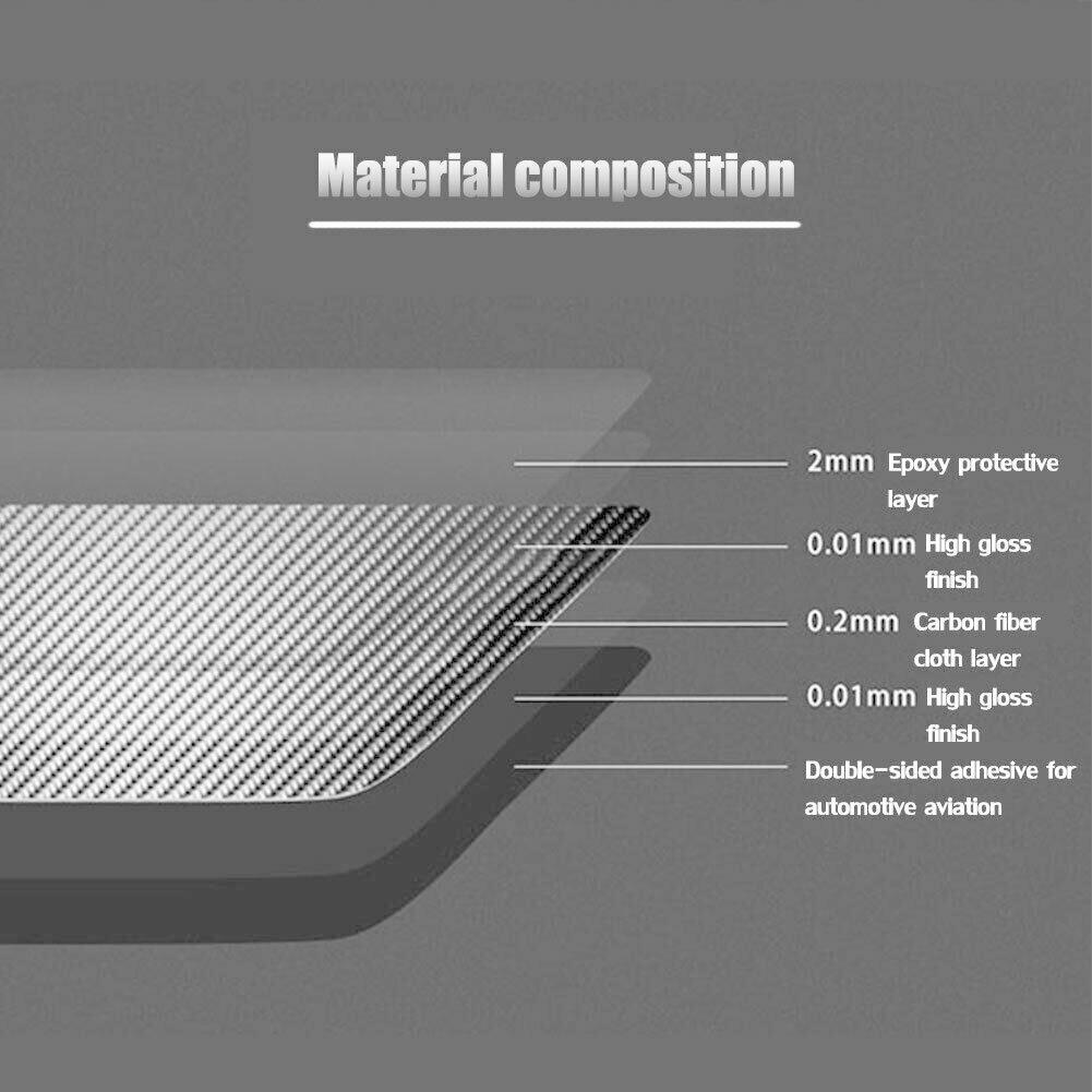 Auto Carbon Fiber Interior Gear Shift Panel Cover Trim for Toyota Tundra 2014-21