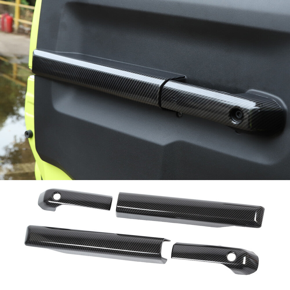 Interior Door Armrest Handle Panel Cover for Suzuki for Jimny 2019+ ABS Carbon Fiber