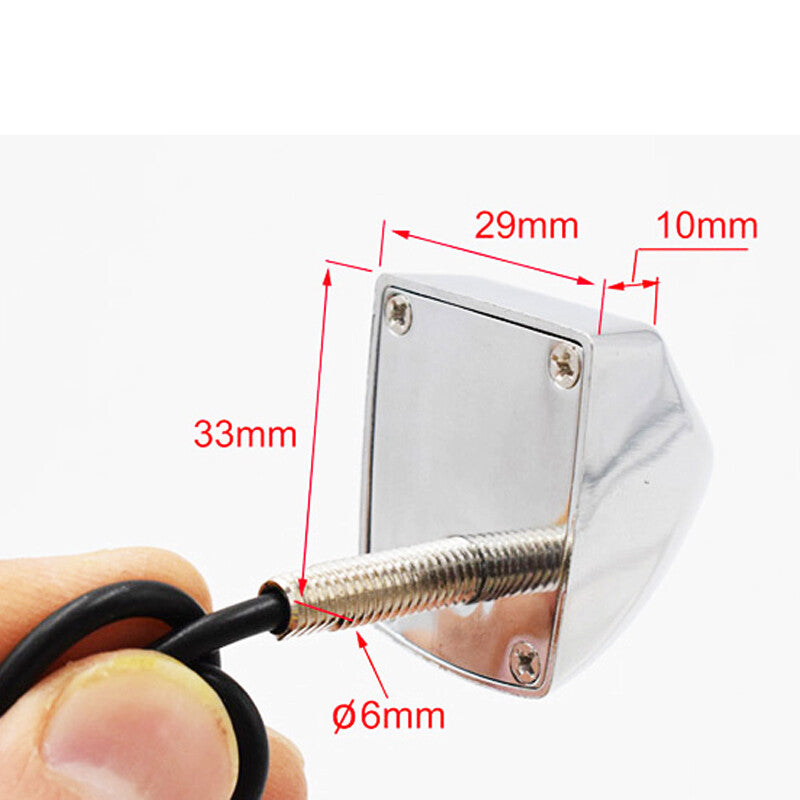 Waterproof car 140° screw rearview camera parking camera white 12V with 1 meter cable n