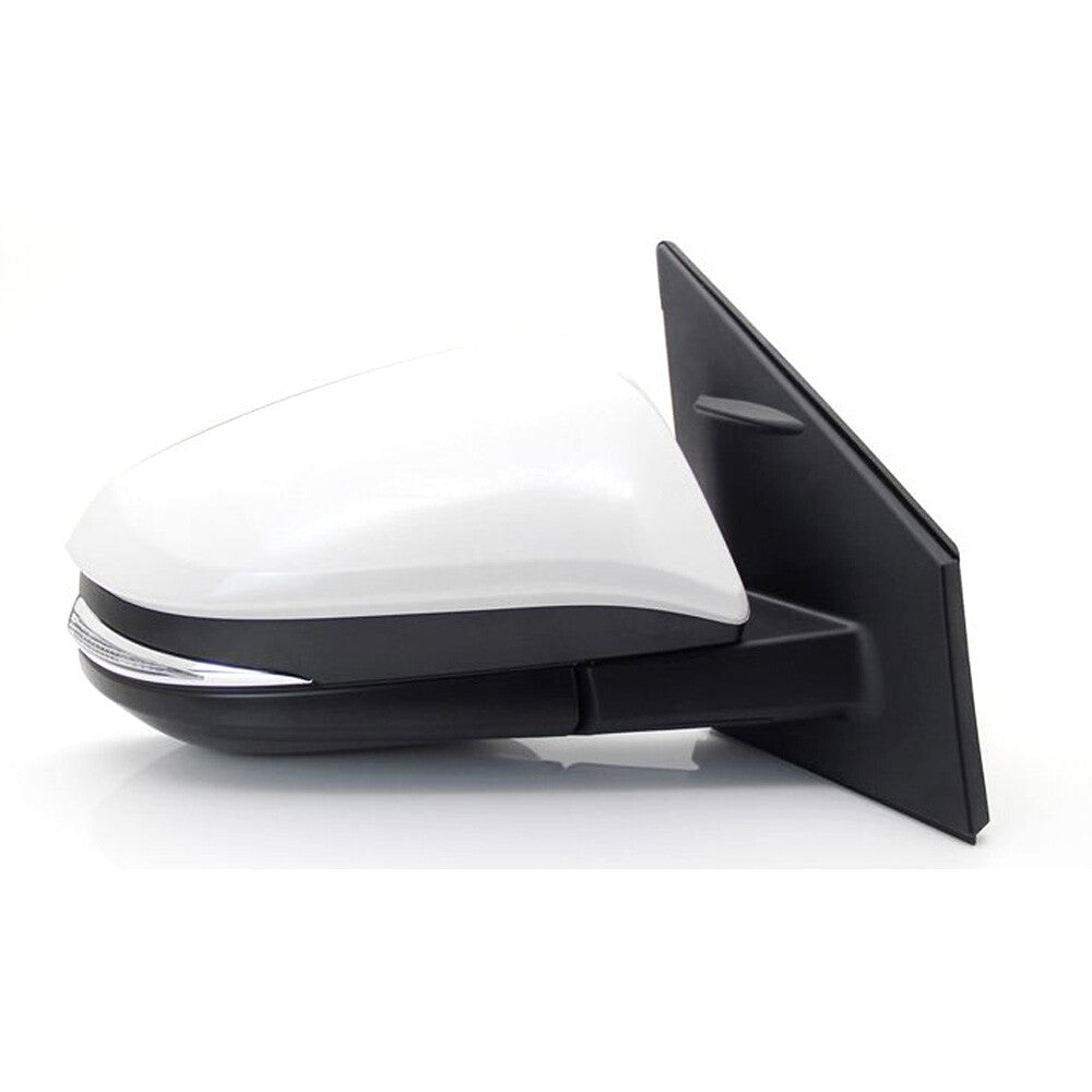 Side mirror for passenger on the right. Suitable for RAV4 2013 - 15 White 10-wire power supply, foldable. n