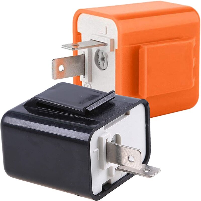 2-Pin Adjustable LED Flasher Relay Turn Signal Blinker 12V Light for Motorcycle