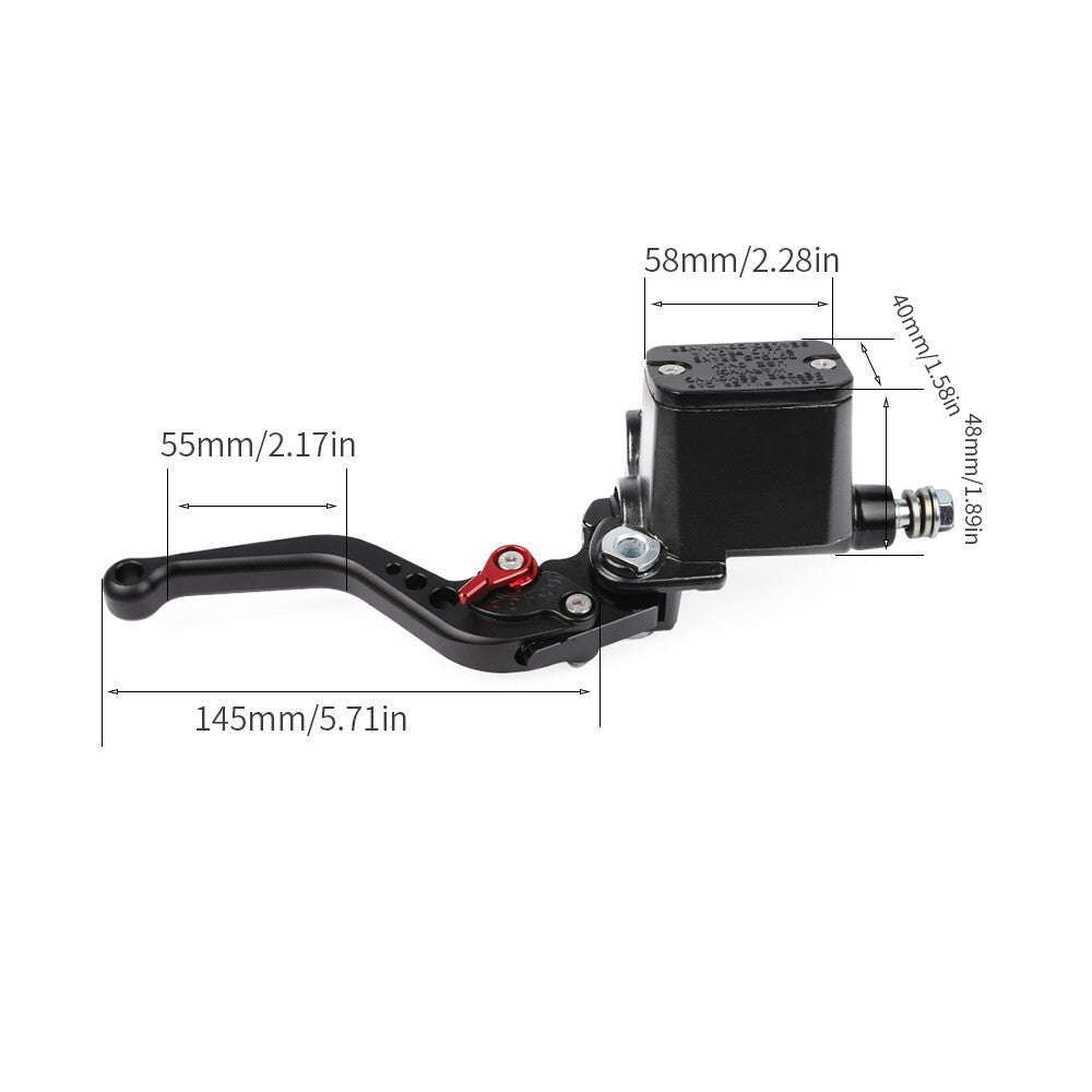 for Ducati Monster 659 696 796 797 821 Front Brake Master Cylinder Pump w/ Lever Q