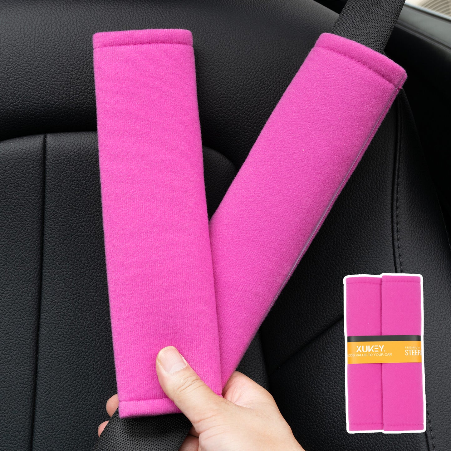 Set of 2 for seat belt belt pad car for seat belt protector car belt belt protection pink Q