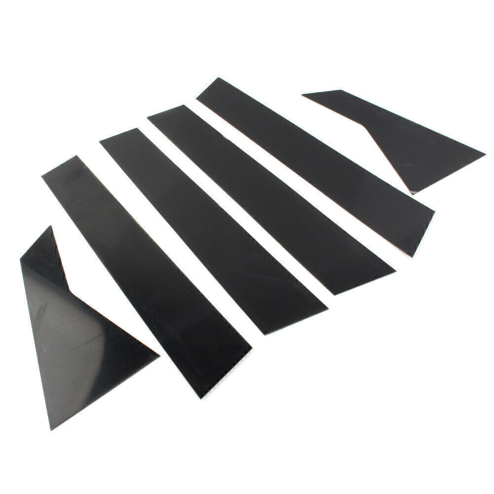 For 2016-2020 2019 2018 for Honda for Civic 10th Door Trim Cover Kit Black Pillar Posts