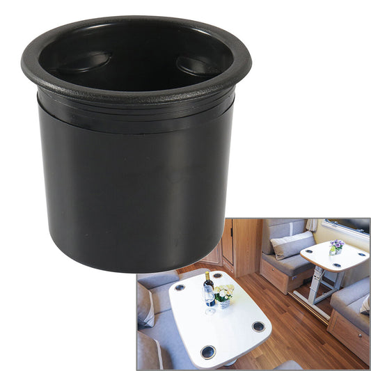 Fit RV Automobiles Boats Yachts Black Car Cup Holder Water Drink Holder Recessed Q