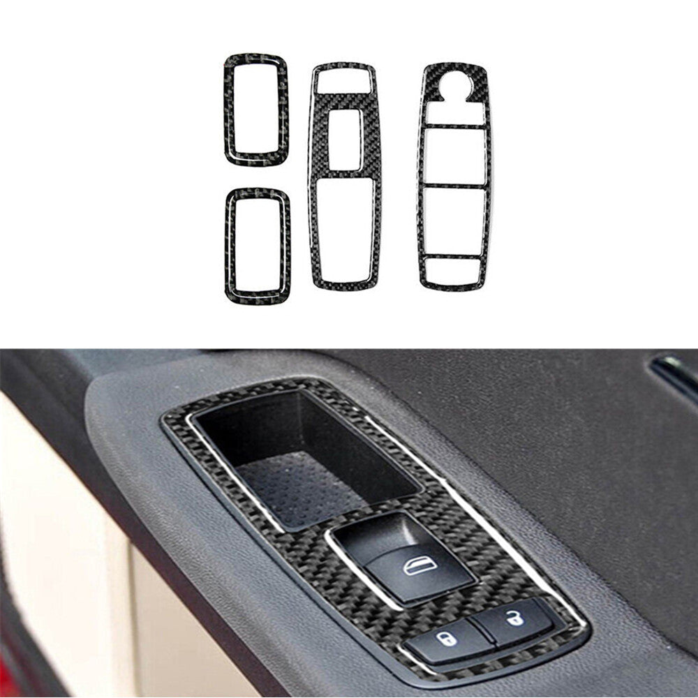 Red Mirror Contral Type B Frame Trim Carbon Fiber For Tundra 2007-2013 v