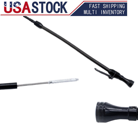 Black Flexible Stainless Oil Dipstick For LSX LS1 LS2 LS6 4.8L 5.7L 6.0L 6.2L Q