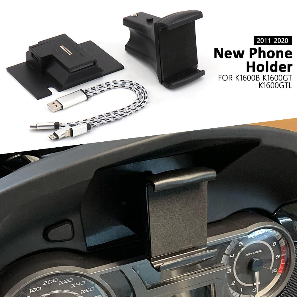Motorcycle Phone Shockproof Holder Navigation Bracket for BMW K1600GTL 2011-2020