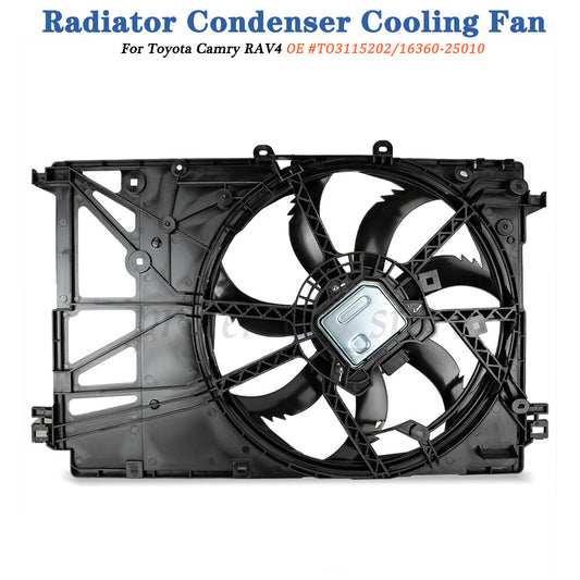 Brand new 1636025010 Radiator cooling fan Assy- for Toyota for Camry 2.5L engine 2018 - 2020. Q