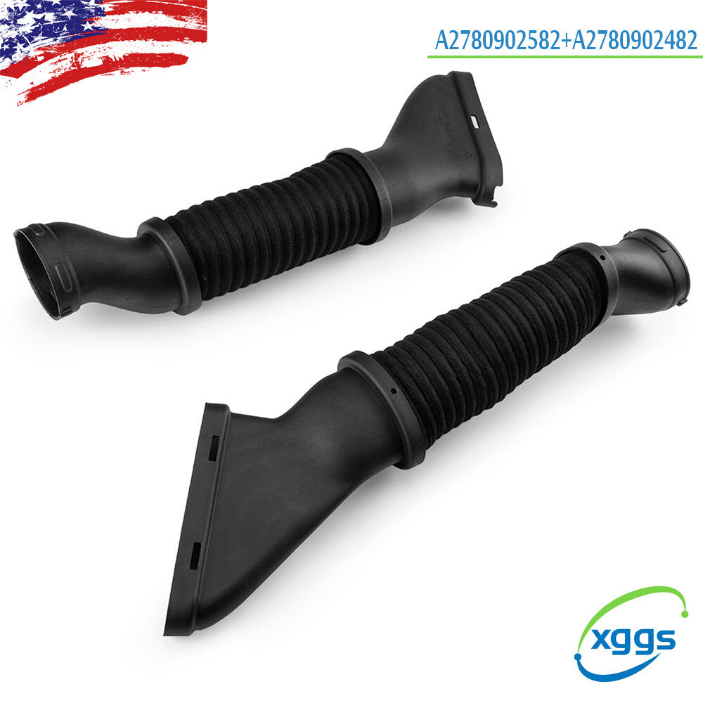 Set of 2 Air Cleaner Intake hose Left & Right Side Fit for Mercedes W166 GL550 GL450 Q