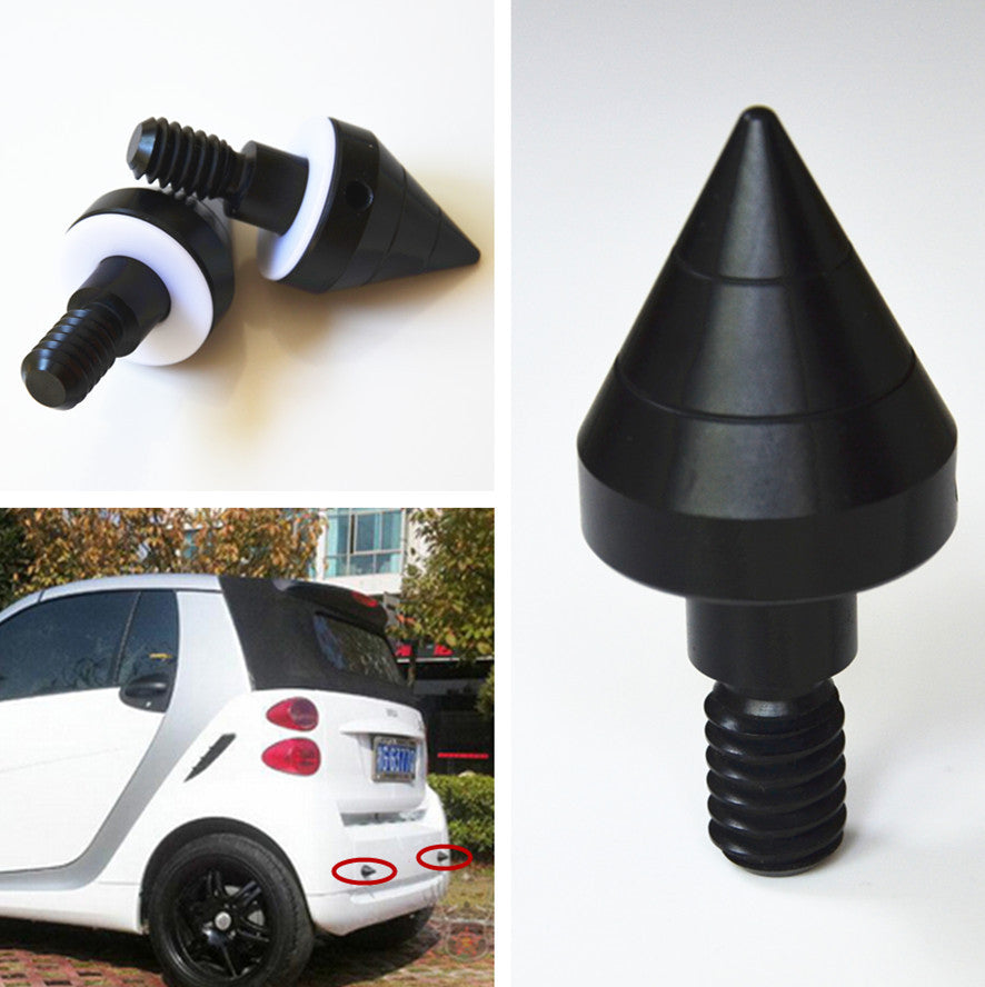 Black Bumper Spikes Guards Protectors Anti Collision Nail For Fortwo Car