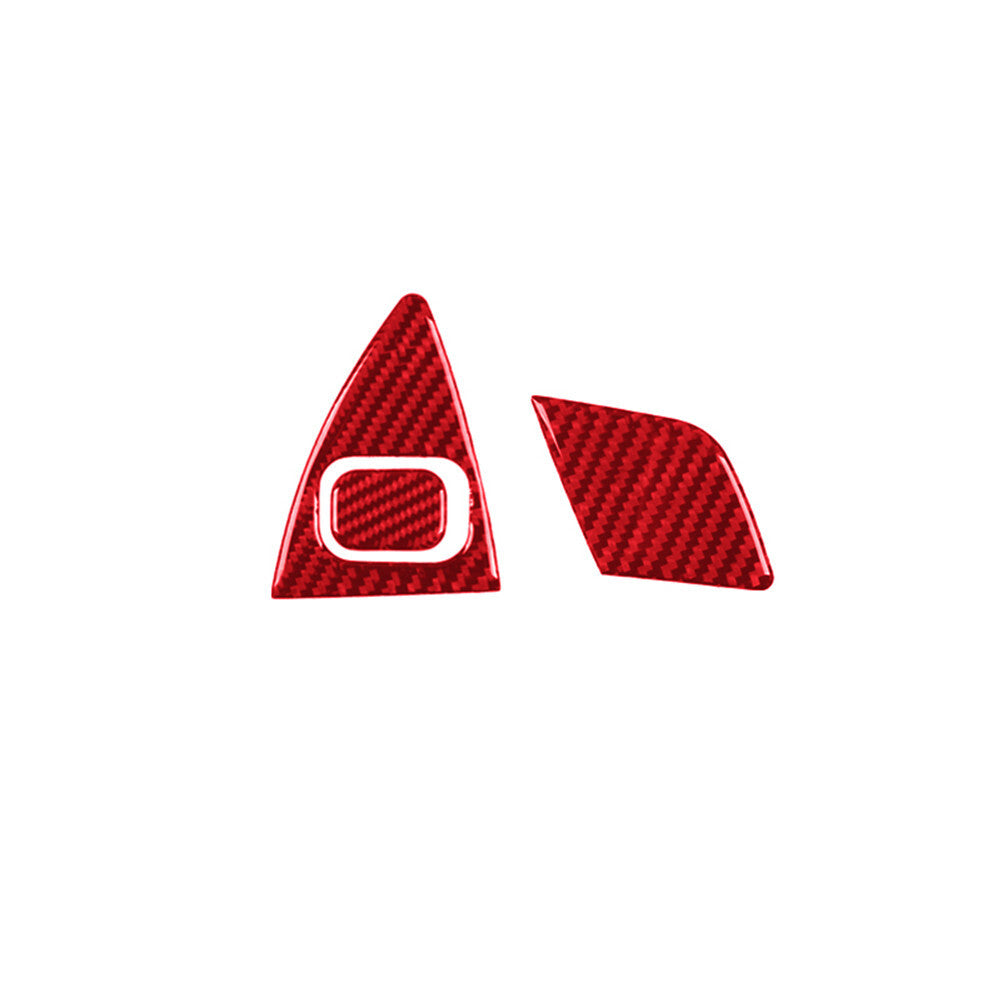 8Pcs Red Carbon Fiber Door Panel Cover Trim For Land for Range Rover Sport 2014-2017 v