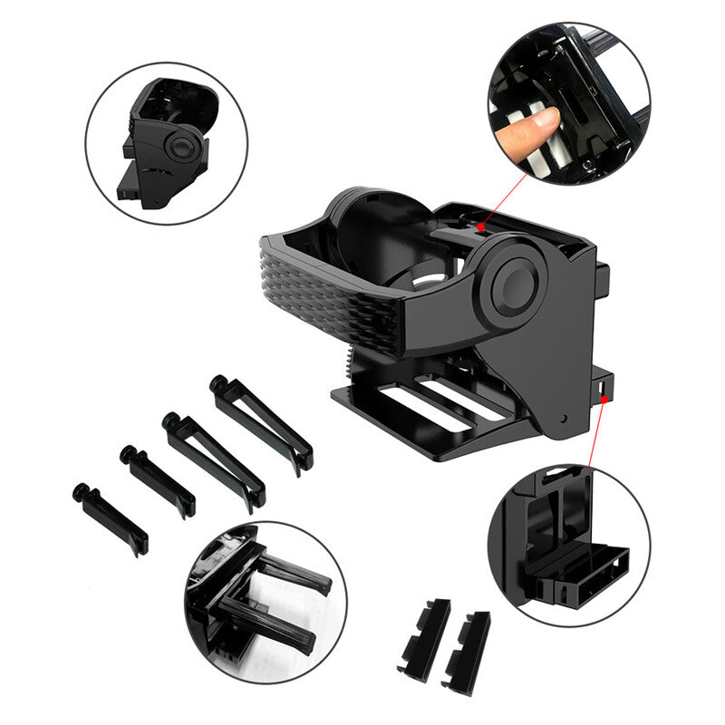 Car air vent cup holder/bracket holder, universal for mobile phones, water bottles, and beverage bottles - n