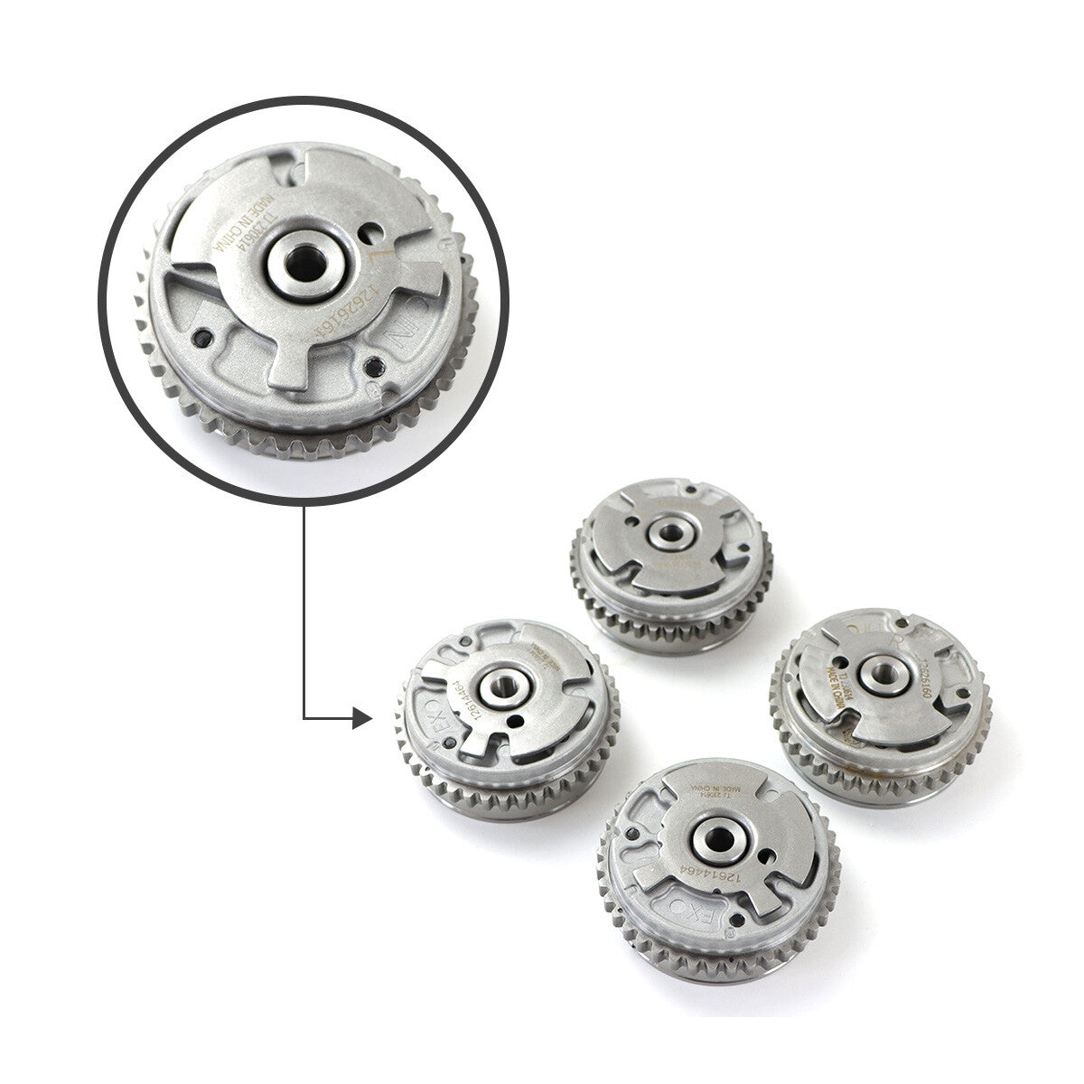4PCS Intake Exhaust Camshaft 12626160 12626161 12624464 Fit for Cadillac CTS STS