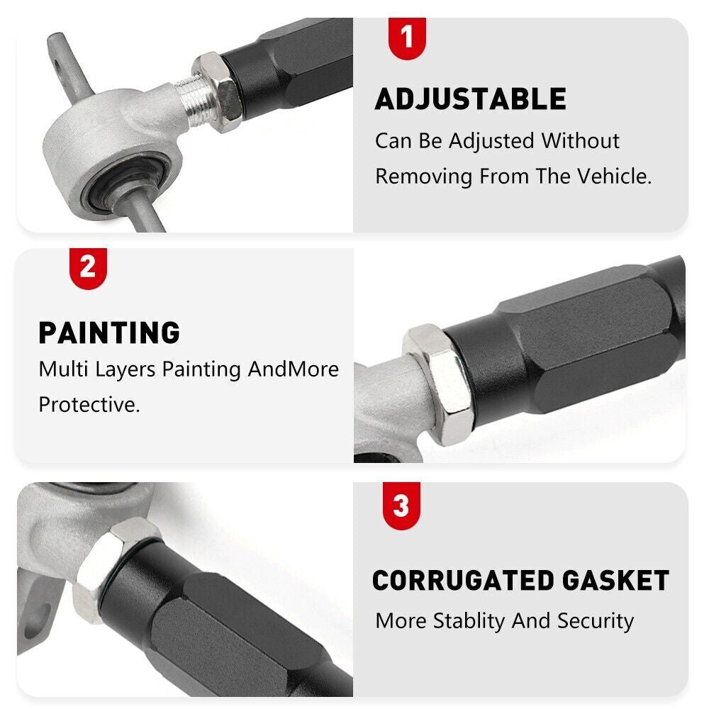 Front Arm Adjustable+Rear Camber Kit For Integra 94-01