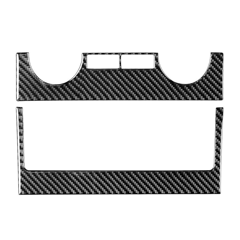 2¢ªConditioner Switch Panel Cover Trim f¨¹r for Toyota Tundra 14-21 Kohlefaser schwarz