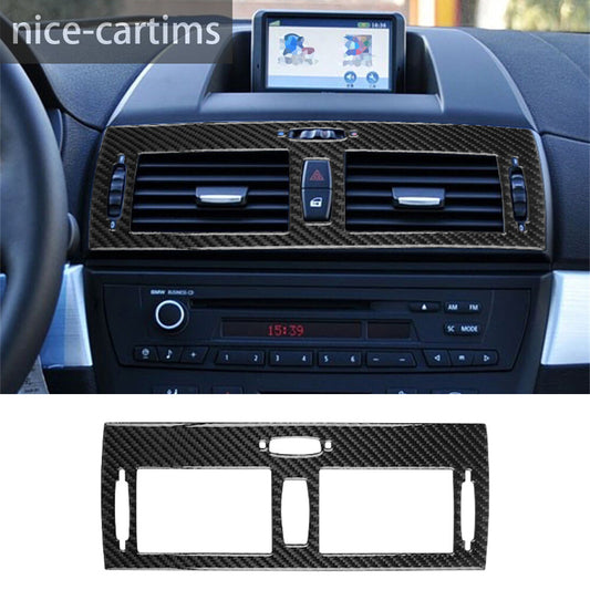 Carbon Fiber Inner Center Console Air Vent Outlet Cover for BMW X3 E83 2004-2010