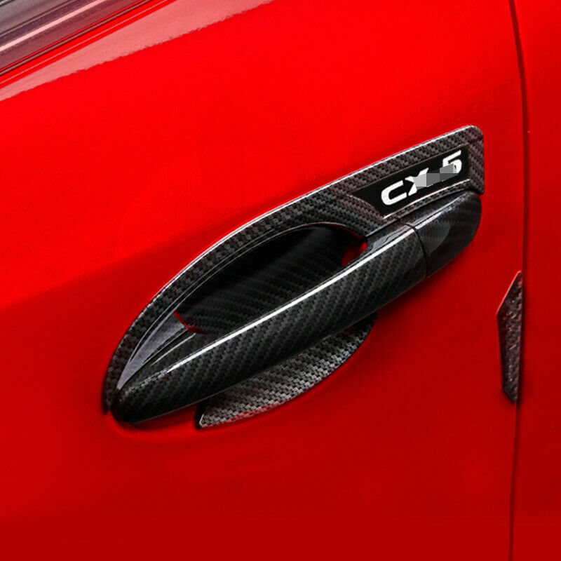 for Mazda CX-5 CX5 2017-2021 Door Handle+Door Bowl Trim Cover W/ for Smart Key Holes