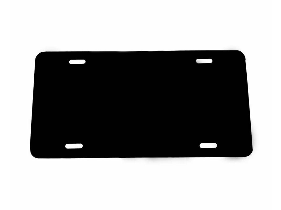 Car License Plate Frame Cover Hood Cap Trunk Black Carbon Look for Dodge - v