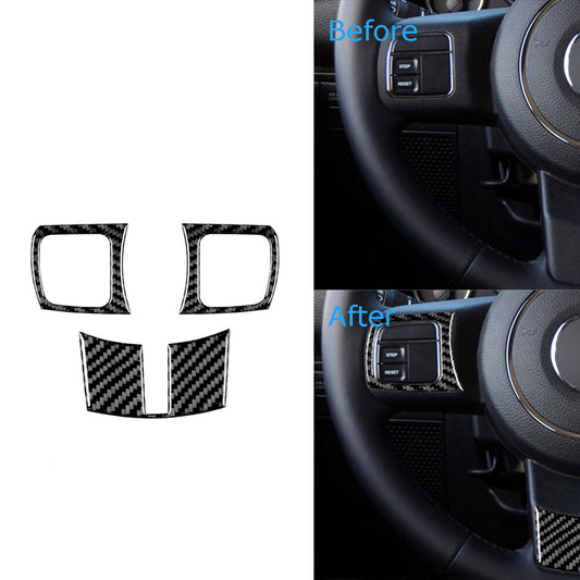 Red Car Headlight Trim Cover Decor Carbon Fiber for Dodge for Challenger 2015-2020 v