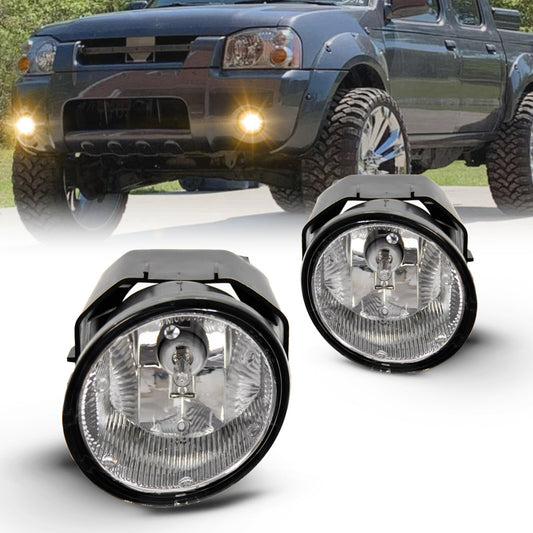 Front bumper fog lights suitable for 00-04 Sentra Maxima Frontier Xterra transparent- v