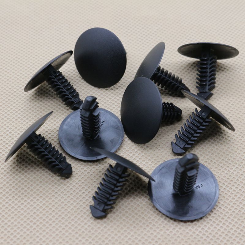 10-Piece Set of Anti-collision Fixing Clips and Rivets for Ford 388904S and for Chrysler 4381395