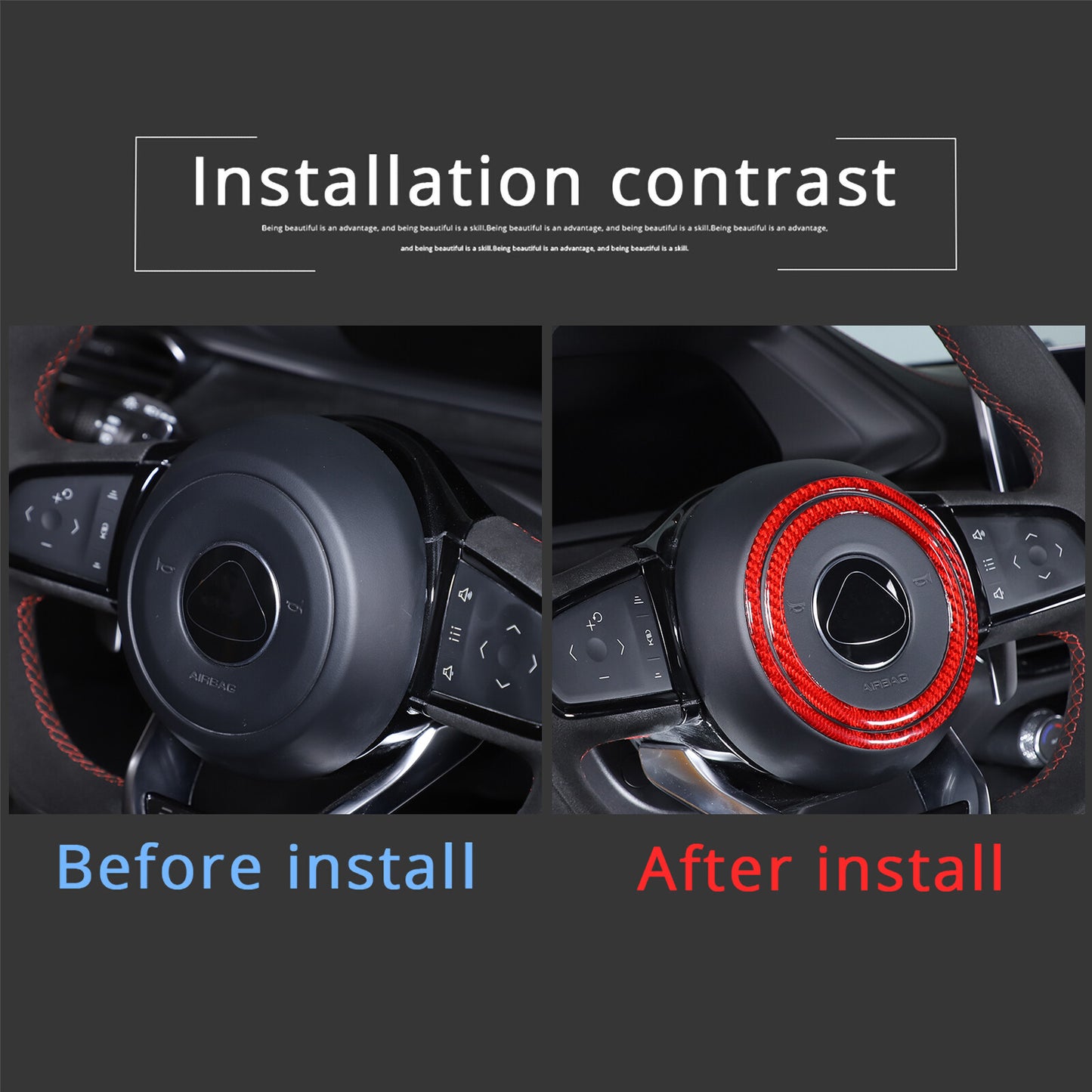 for Land Rover for Defender 20-22 Front Windshield Side Pillar Cover Trim Carbon ABS- v
