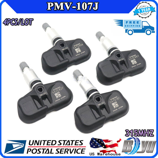 Kit of 4 TPMs PMV-107J tire pressure sensors for Toyota for Corolla and for Lexus 4260733021 Q