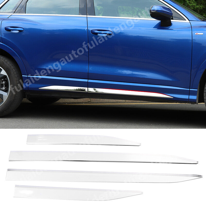 4pc for Audi Q3 2019-2022 Stainless Body Door Side protection Molding Cover Trim