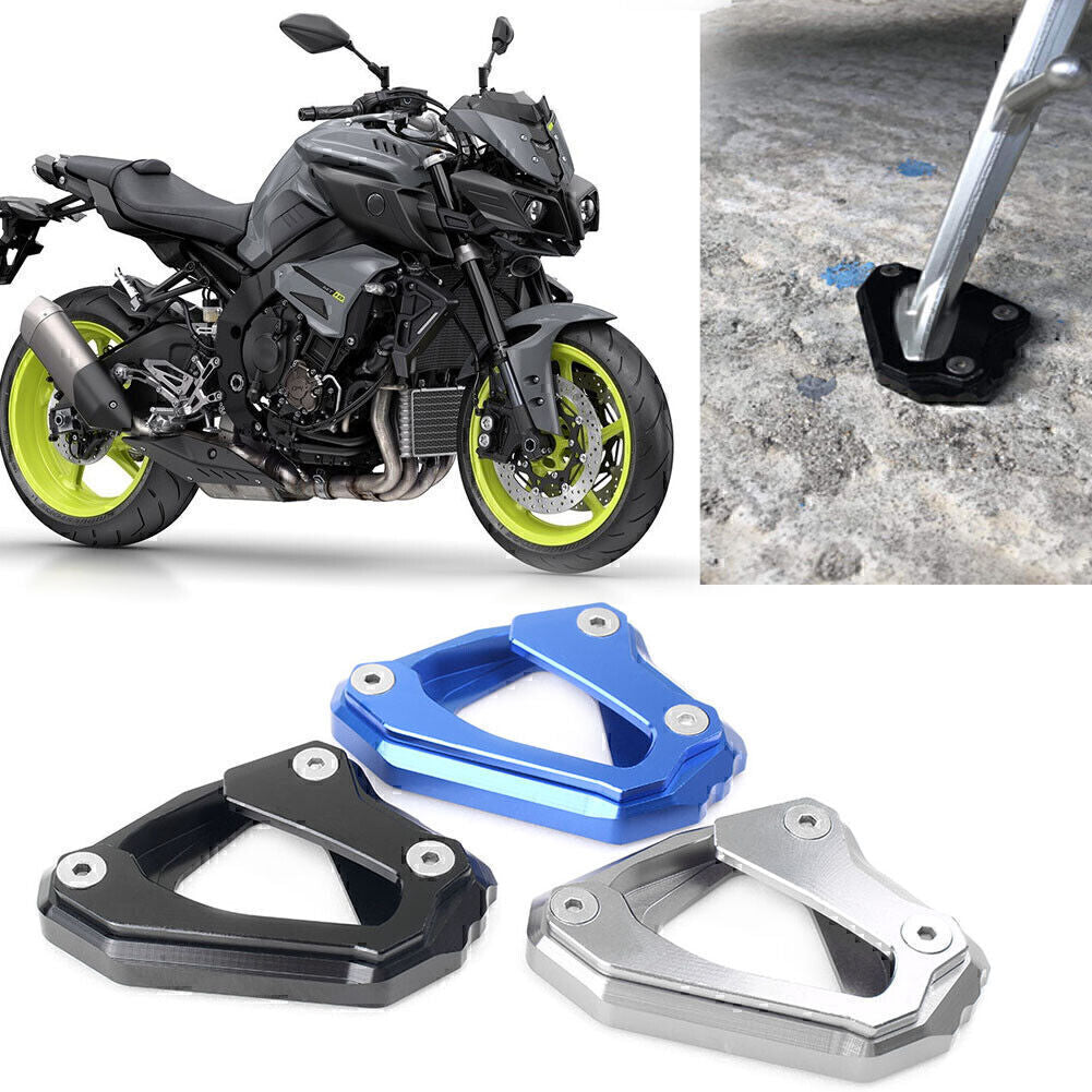 Side Kickstand Stand Foot Plate Extension Pad for YAMAHA MT-10 FZ-10 2016-18 17 Q