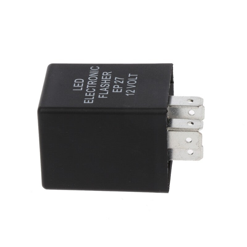 5 Pins 12V EP27 LED Flasher Relay Car Turn Signal Indicator Blinker Flash Black Q