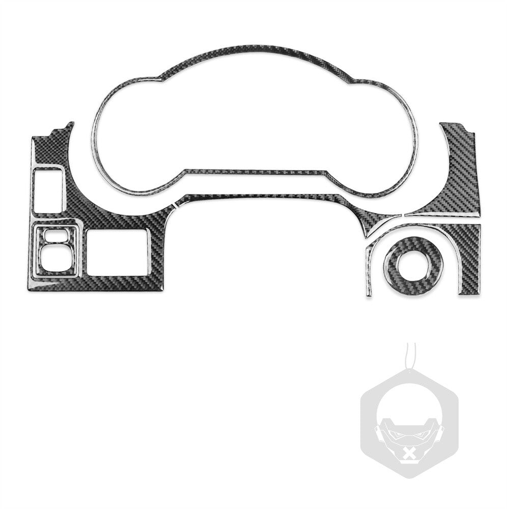 Kit For Toyot@ FJ Cruiser 2007-21 Car Dashboard Panel Set Trim 7Pcs Carbon Fiber