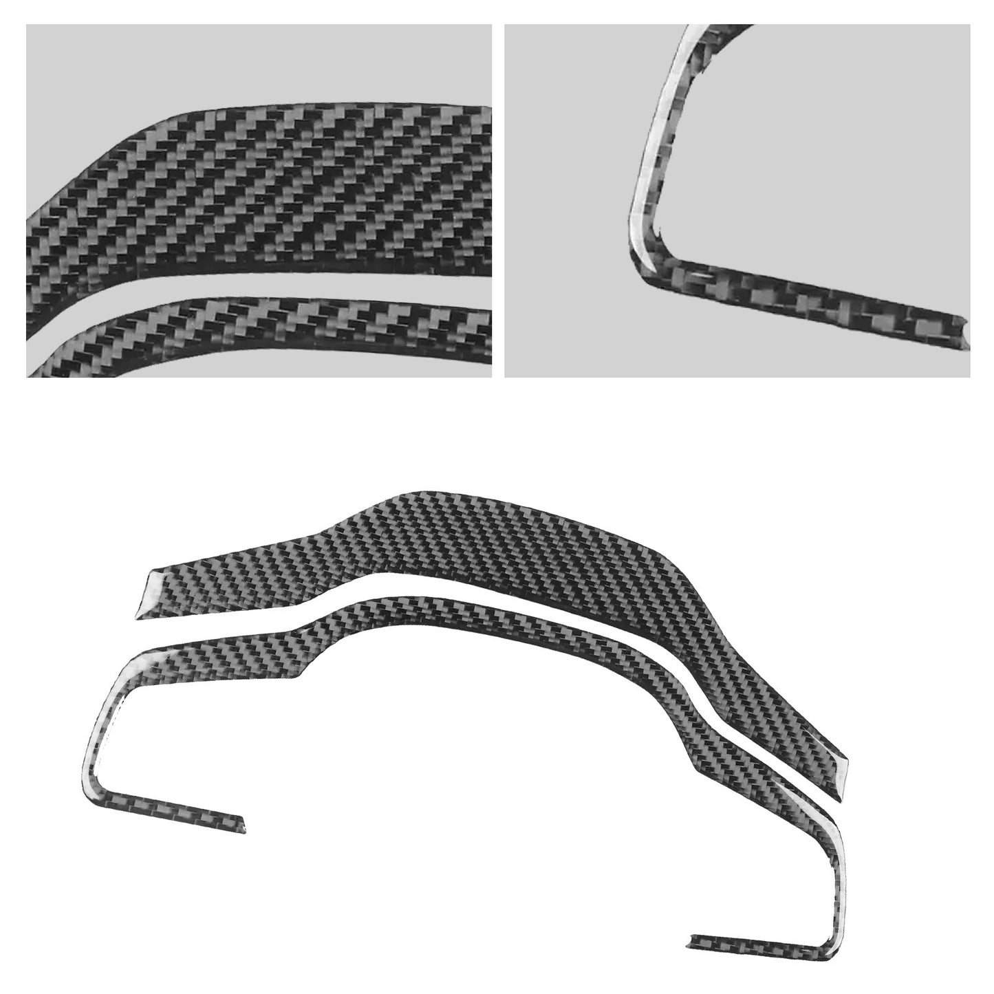 Genuine carbon fiber steering wheel cover trim for Jaguar for F-Type 2013-2022