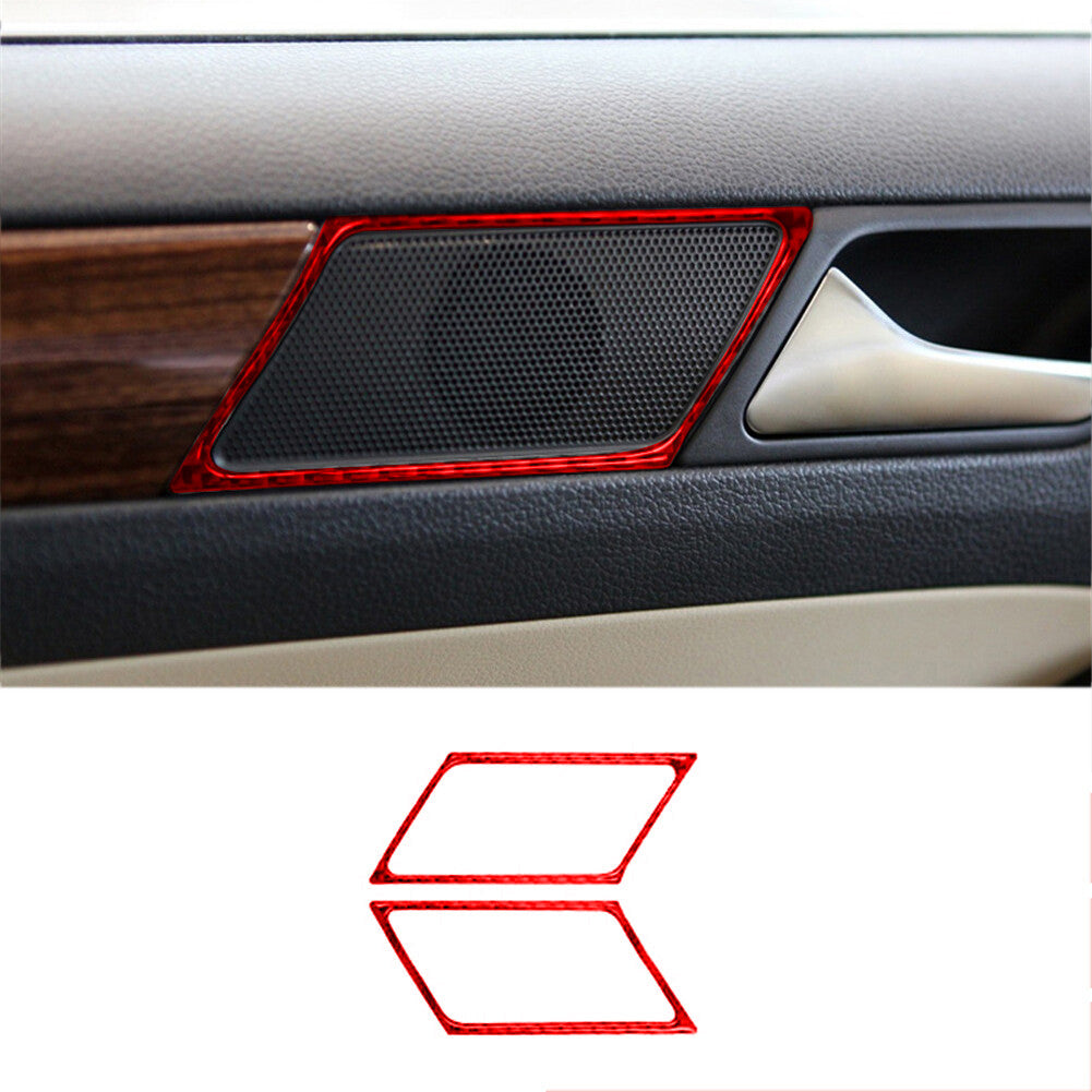 Carbon Fiber Central LCD Outer Frame Trim Cover for Hyundai for Veloster JS 2019-22 v
