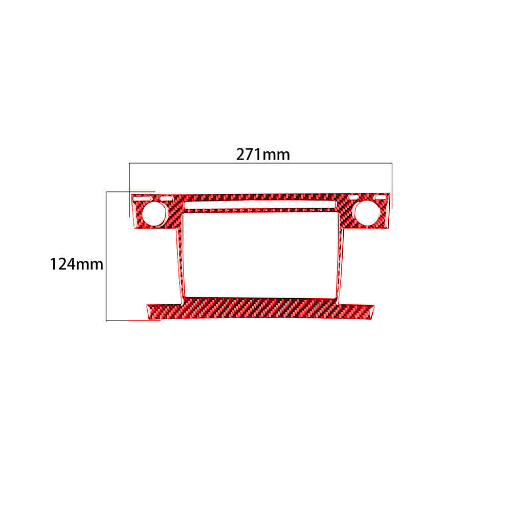 2Pcs Red Carbon Fiber Interior Door Handle Cover Trim For Z4 E89 2009-2016 v
