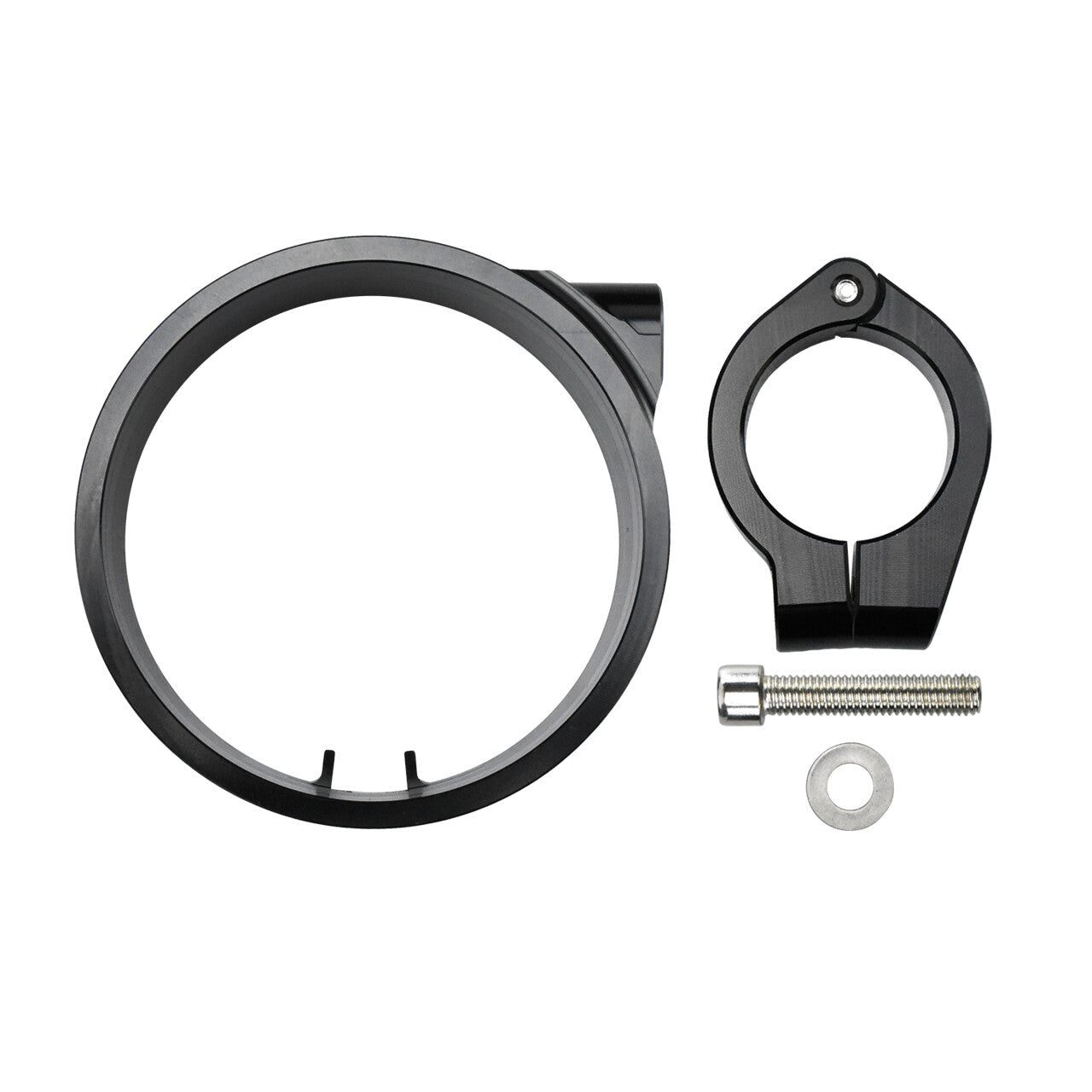 Black Side Speedometer Relocation Mount Bracket Kit for Harley Dyna Sportster Q