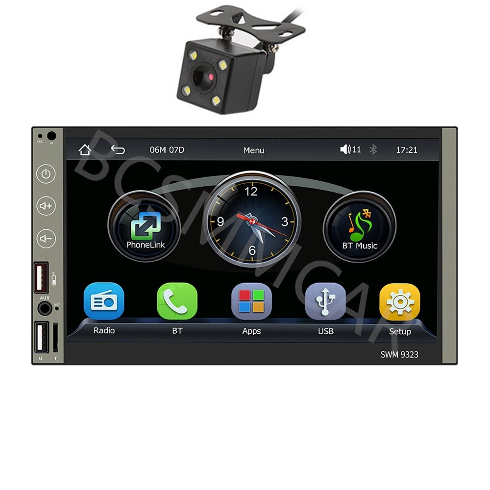 7 2DIN CarPlay Android Auto Car MP5 Player Bluetooth Touch Screen Stereo Radio