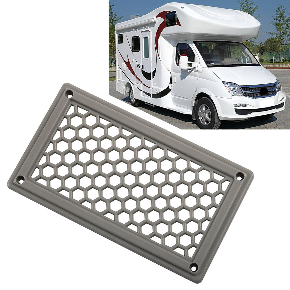 For RV Bus Gray ABS Hexagonal Pattern Air Inlet Panel Vent Panel w/Screws Kit UK
