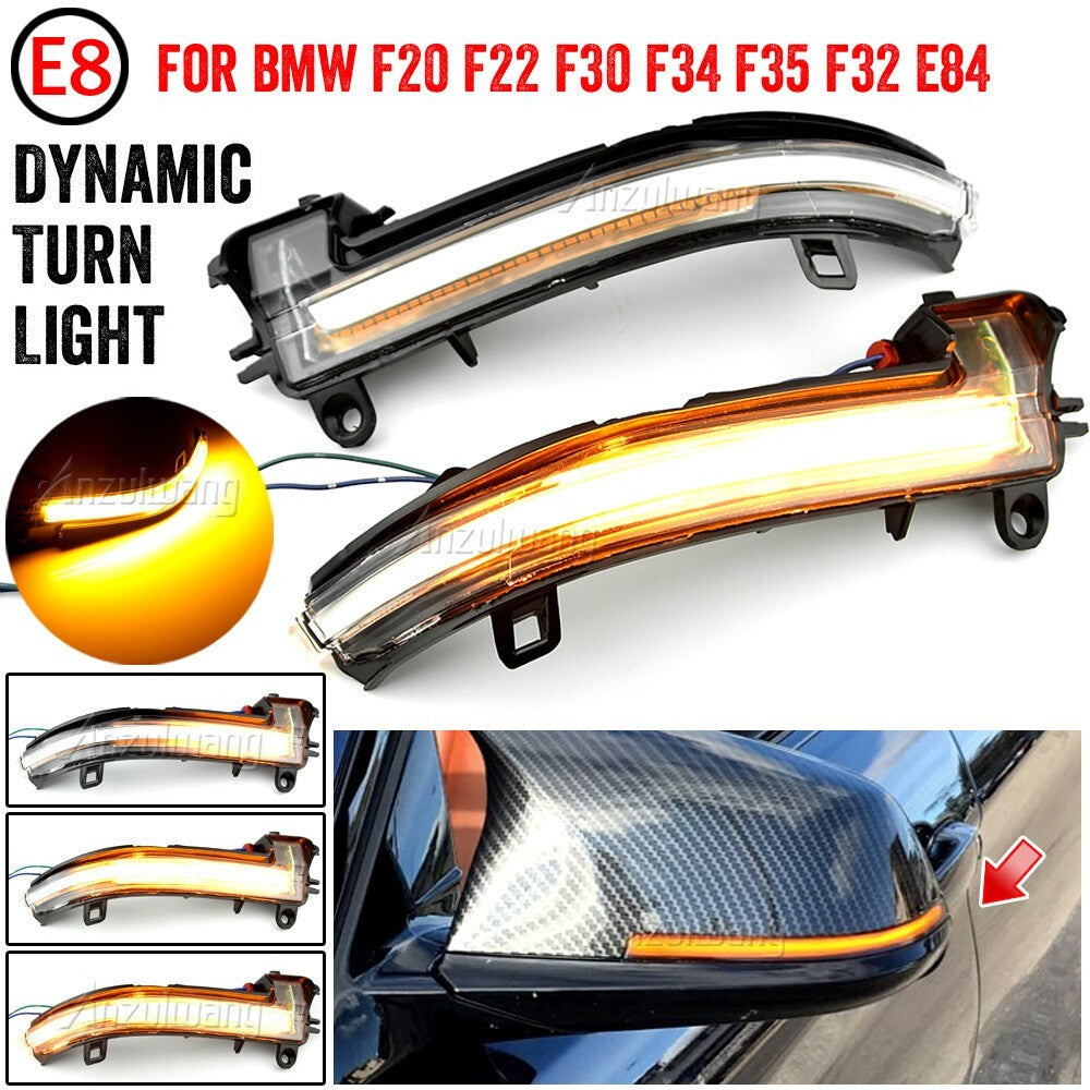 Dynamic LED Wing Mirror Indicator Turn Signal Light for BMW F30 F22 F23 F34 GT
