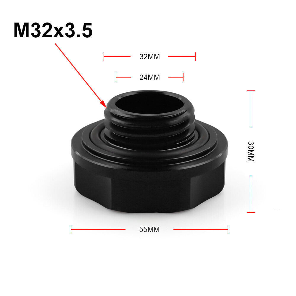 Black Oil Filler Cap Cover + Oil Dipstick for Honda for Civic K24 K Series for Acura
