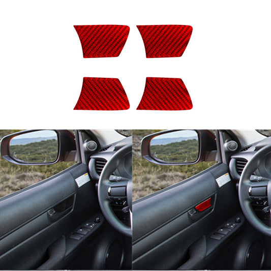 Red Carbon Fiber Center Console Gear Shift Trim For 6 E63 E64 2004-10 v