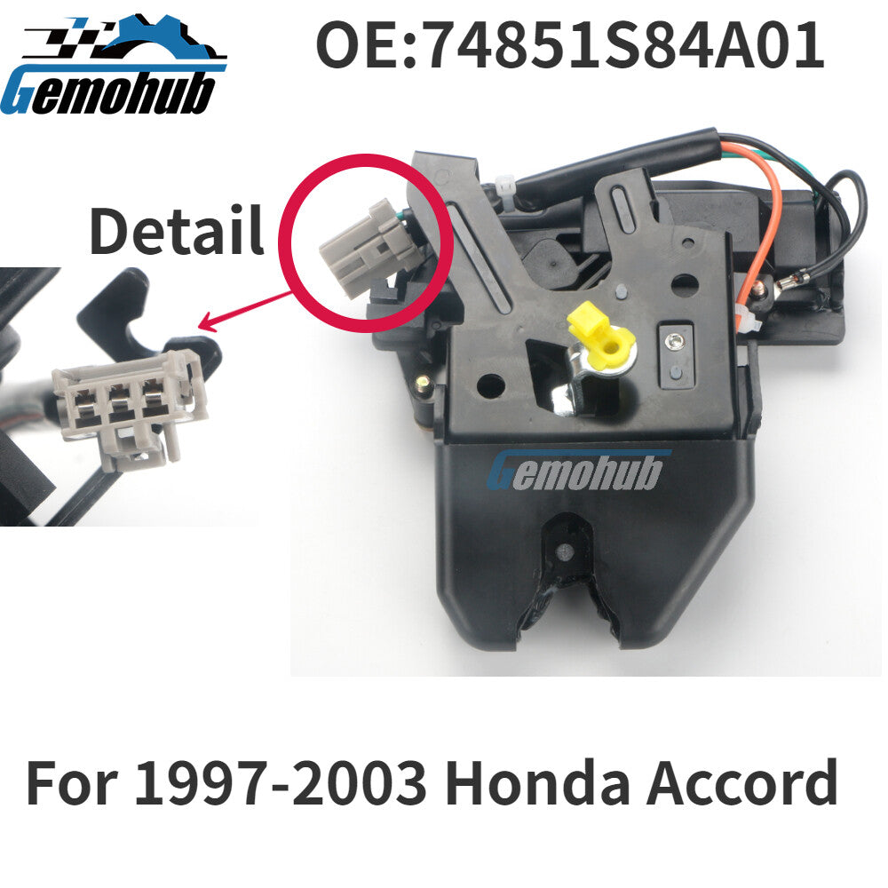 Bootlid Rear Trunk Lid Lock Latch 74851S84A01 for 1997-2003 for Honda Accord 2.3 3.0