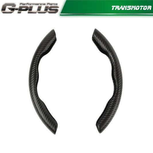 2 Pack 15 Inch/38cm Car Steering Wheel Cover Non-slip Carbon Fiber Auto Accessories - v