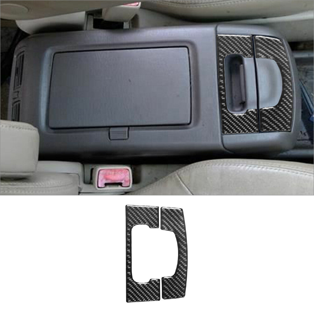 2Pcs Carbon Fiber Interior Ashtray Cover Trim Sticker for Lexus RX300 1998-2003