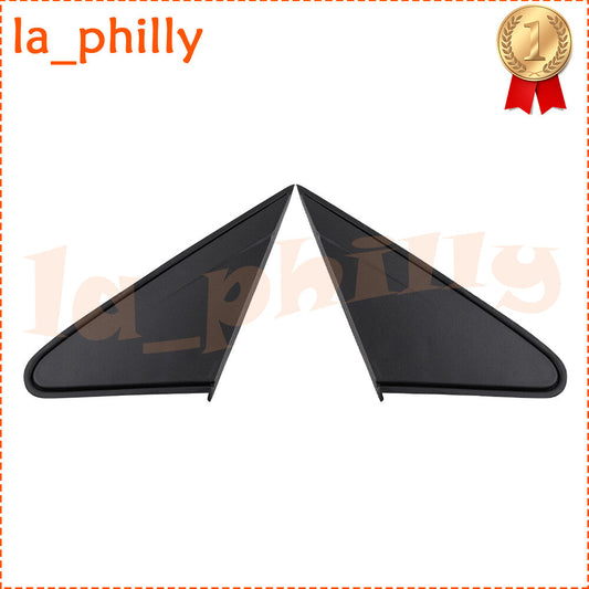 Pair Front LH+RH Rearview Mirror Molding Trim Cover Triangle for Cruze 2009-14