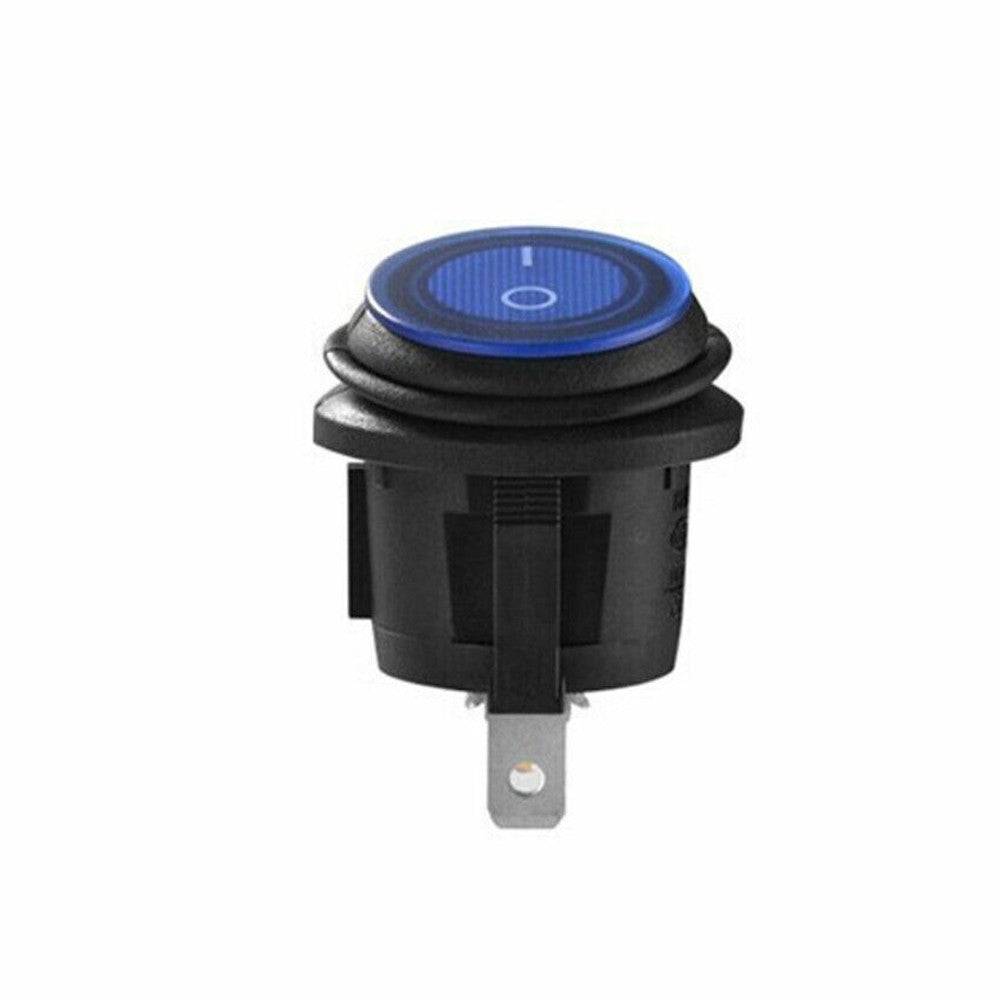 5Pcs/Set 12V 20A Car SPST Auto Marine Boat Round On/Off Rocker Waterproof Switch