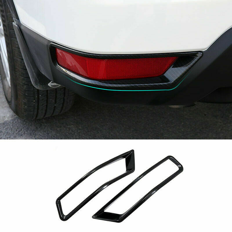 for Nissan Rogue X-Trail 2017-2020 Carbon Fiber Rear Fog Light Lamp Cover Trim