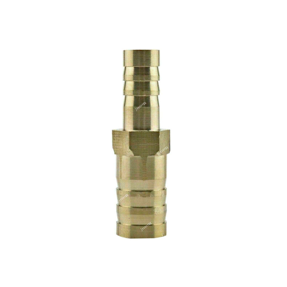 Union Hose Barb Brass Fitting Air Gas Fuel Boat Reducer (8mmX12mm) 5/16- 1/2 Q