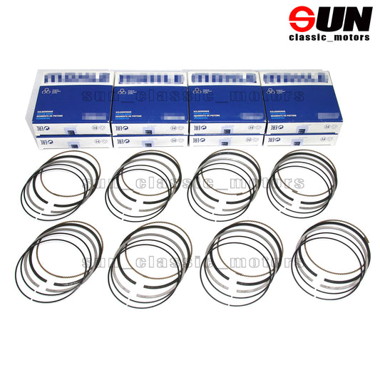 8-piece piston rings, 87mm STD, for 540i, 740Li, 740i E60, E61, E65, E66 4.0L V8 N62B40-