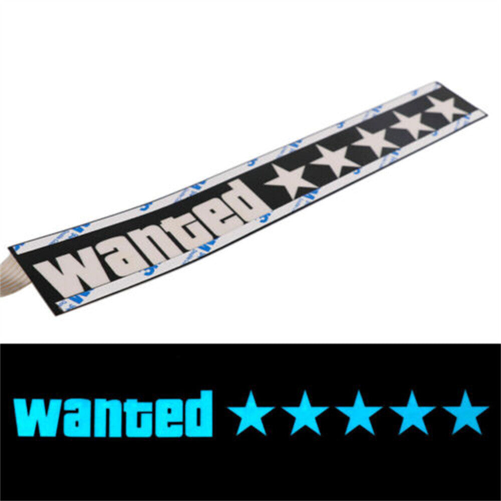 1 LED LED marker sticker with luminous panel, flashing wanted 5-star rating - n